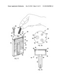 CONTAINER FOR SELECTIVELY DISPENSING A MATERIAL diagram and image