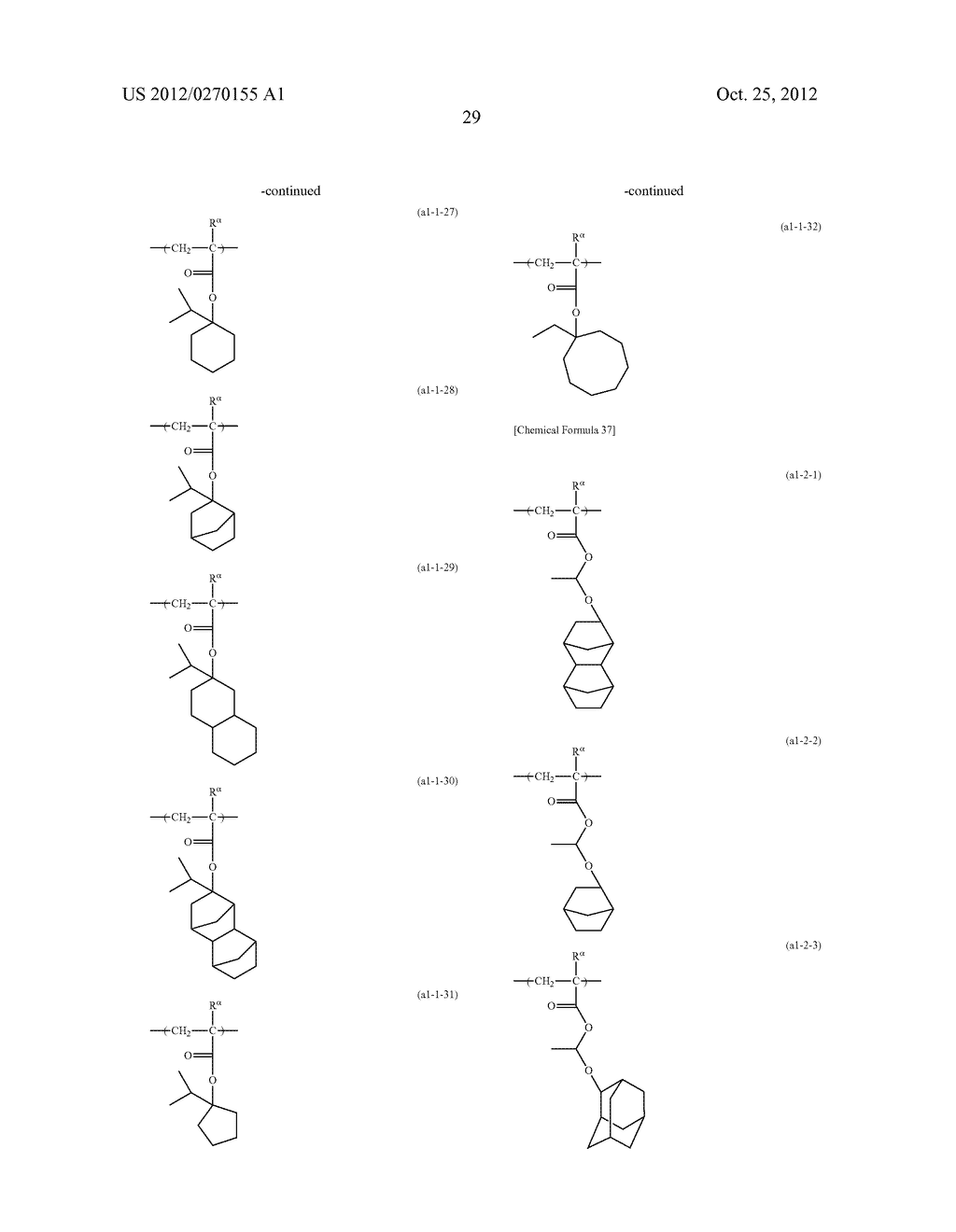 COMPOUND, POLYMERIC COMPOUND, ACID GENERATOR, RESIST COMPOSITION, AND     METHOD OF FORMING RESIST PATTERN - diagram, schematic, and image 30