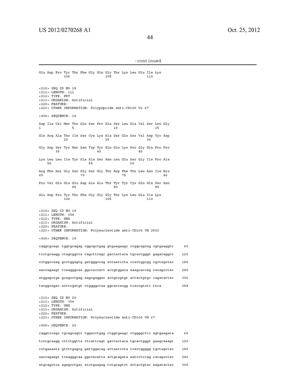 Anti-CD100 Neutralizing Antibodies and Methods of Using the Same - diagram, schematic, and image 68