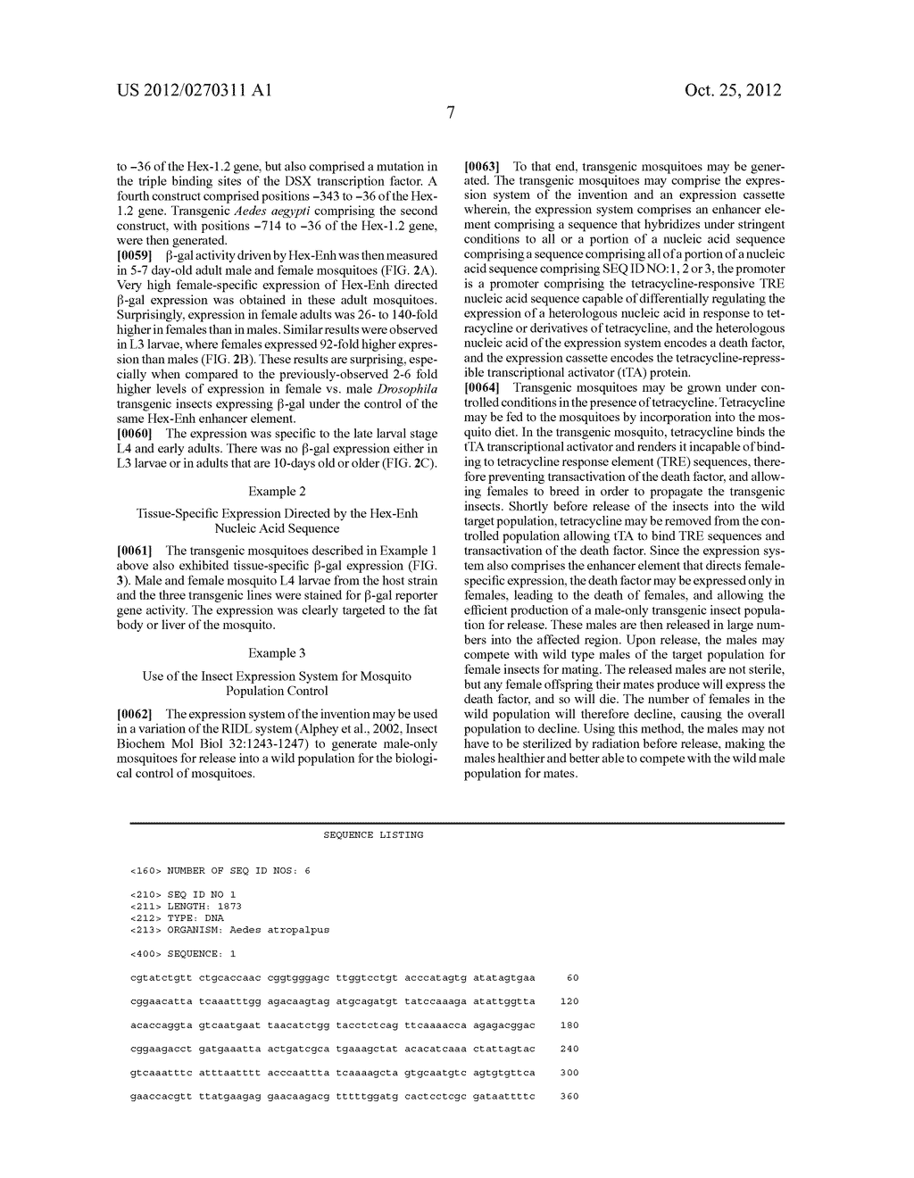 FEMALE SPECIFIC INSECT EXPRESSION SYSTEM - diagram, schematic, and image 14