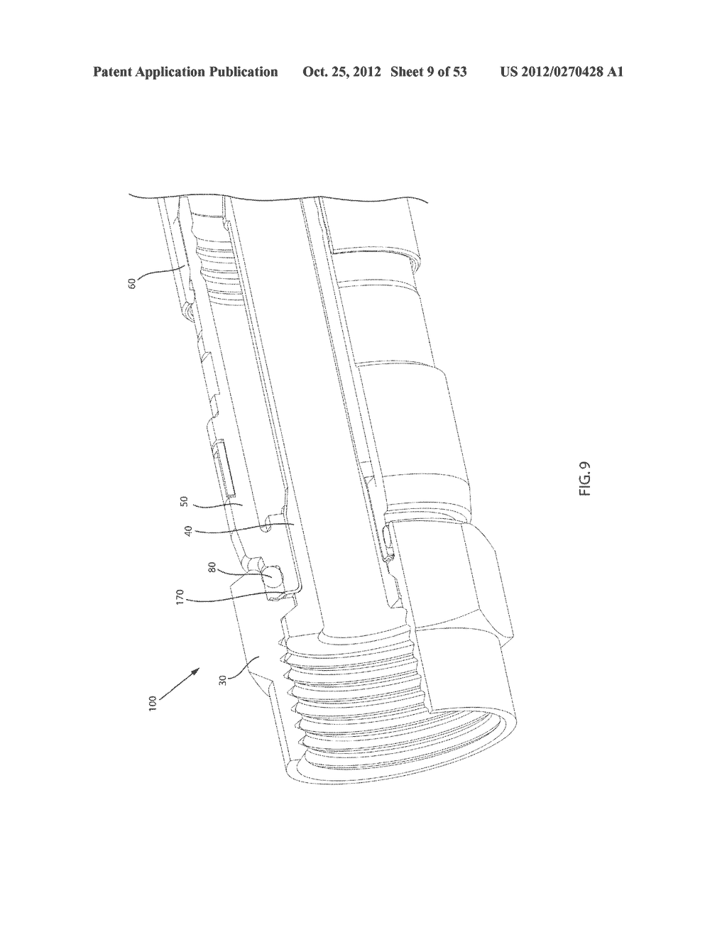 COAXIAL CABLE CONNECTOR HAVING ELECTRICAL CONTINUITY MEMBER - diagram, schematic, and image 10