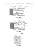 COAXIAL CABLE CONNECTOR HAVING A COLLAPSIBLE PORTION diagram and image