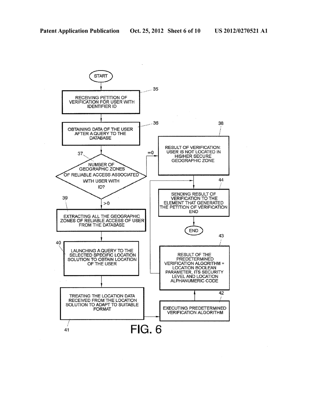 SYSTEM FOR THE DEFINITION AND APPLICATION OF SECURELY ACCESSIBLE     GEOGRAPHICAL AREAS - diagram, schematic, and image 07