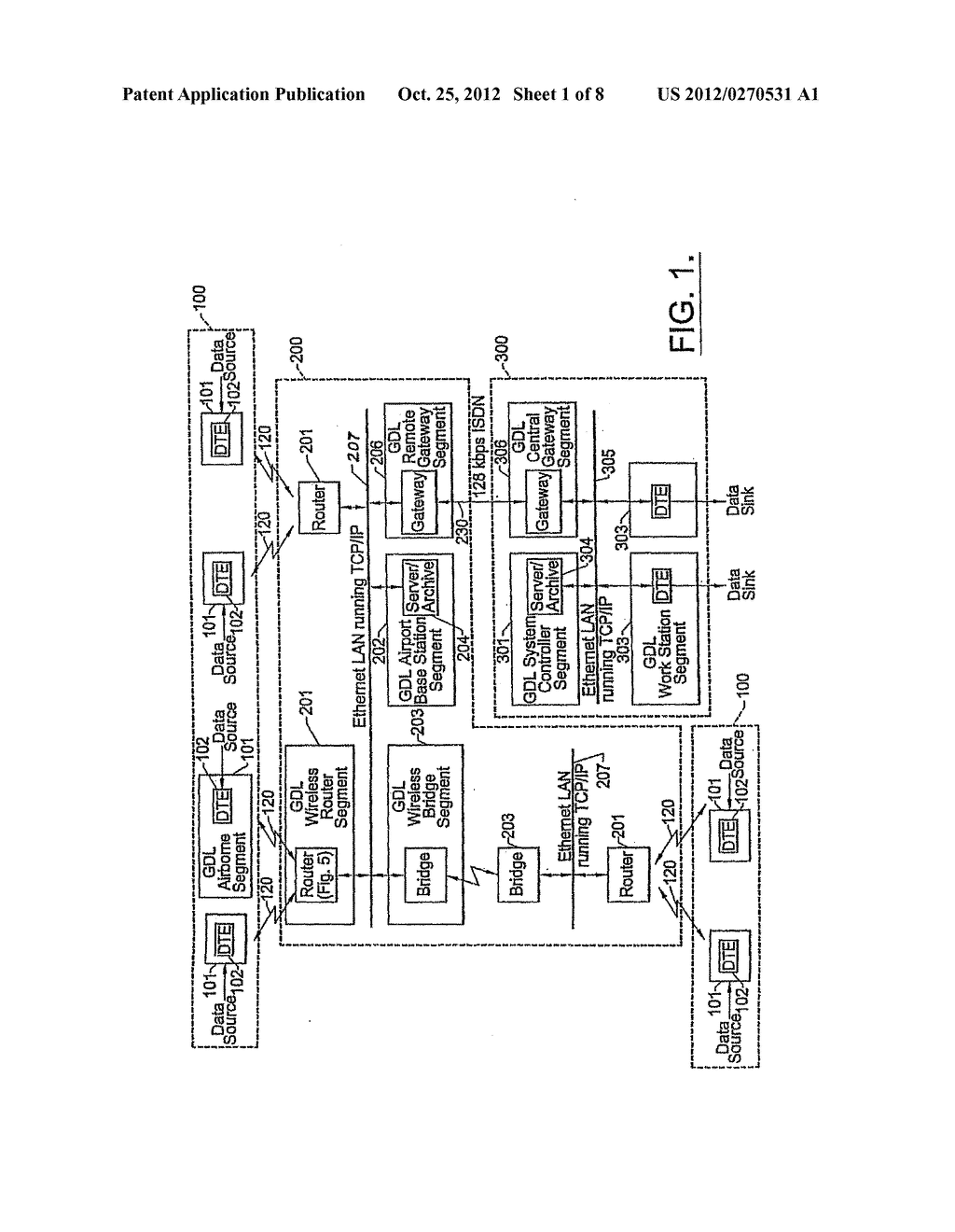 WIRELESS GROUND LINK-BASED AIRCRAFT DATA COMMUNICATION SYSTEM WITH ROAMING     FEATURE - diagram, schematic, and image 02
