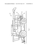 CROP RESIDUE DISTRIBUTION APPARATUS AND SYSTEM WITH COOPERATIVELY MOVABLE     DEFLECTOR DOOR AND SPREADER ASSEMBLY diagram and image