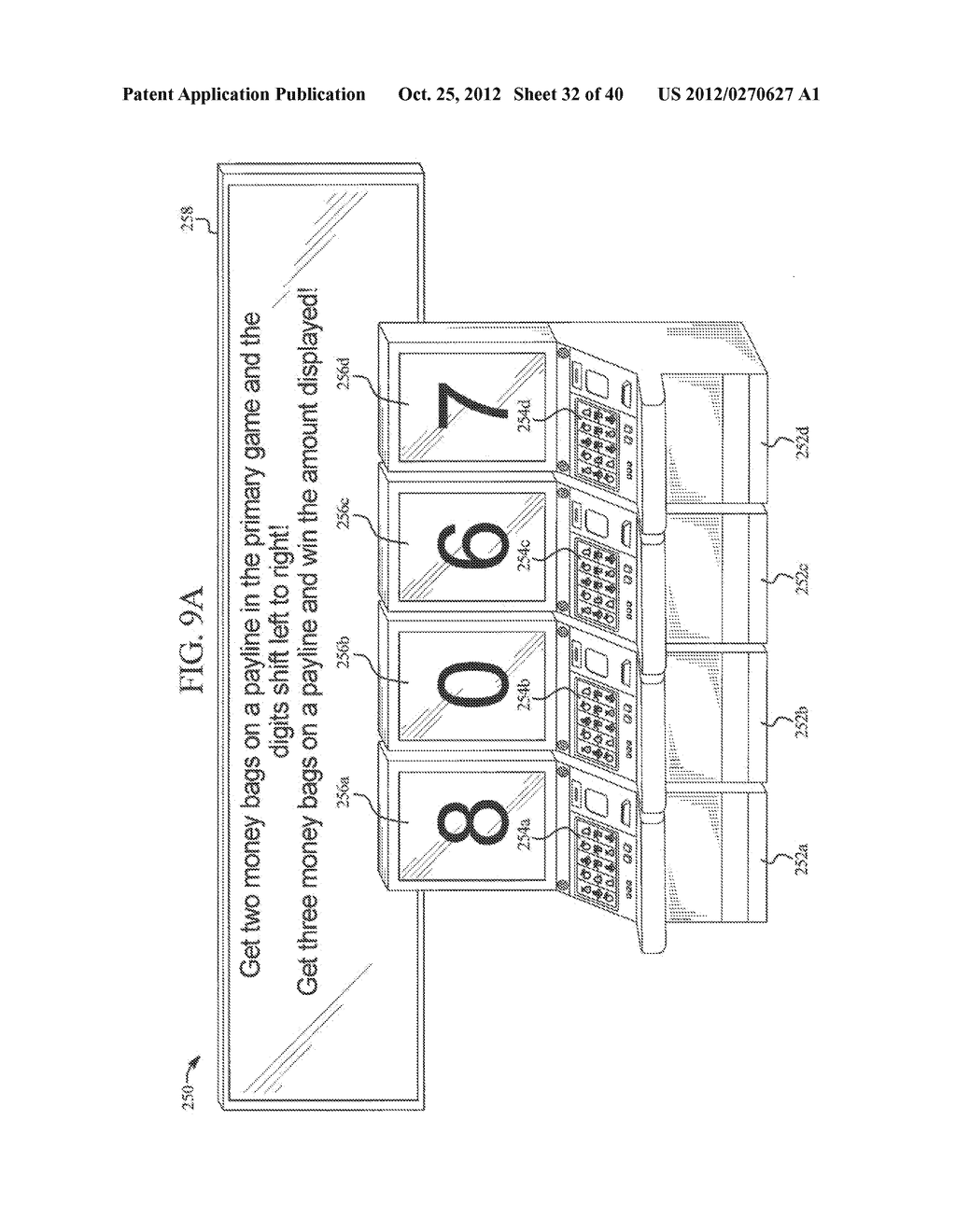 GAMING SYSTEM HAVING MULTIPLE ADJACENTLY ARRANGED GAMING MACHINES WHICH     EACH PROVIDE A COMPONENT FOR A MULTI-COMPONENT GAME - diagram, schematic, and image 33