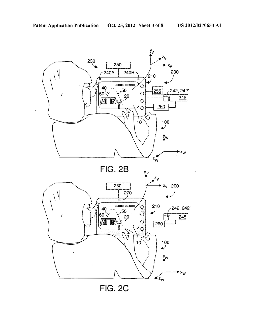 Method and system to create three-dimensional mapping in a two-dimensional     game - diagram, schematic, and image 04
