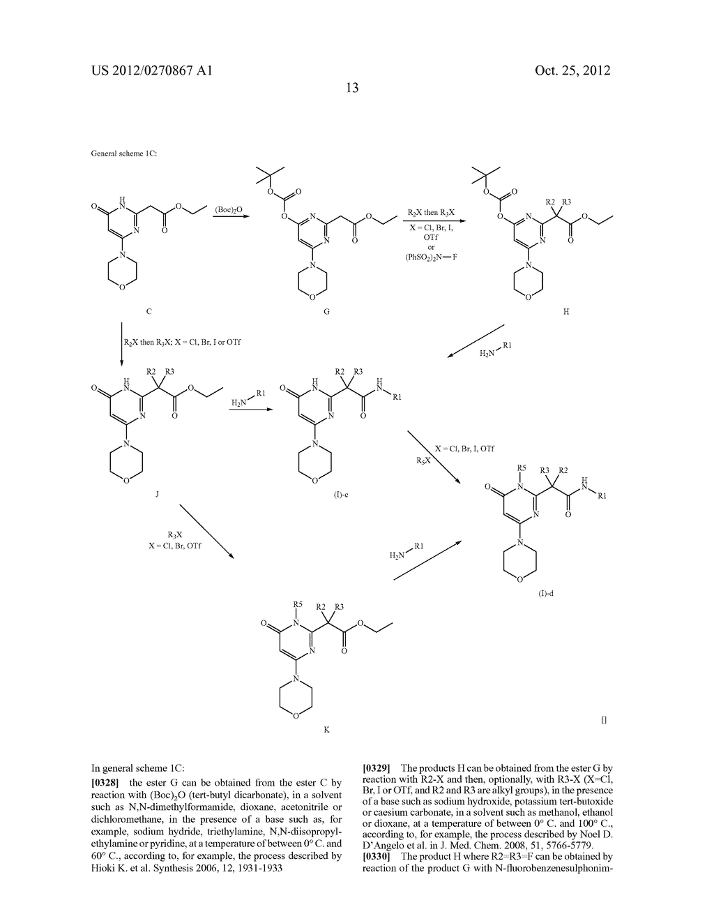 NOVEL (6-OXO-1,6-DIHYDROPYRIMIDIN-2-YL)AMIDE DERIVATIVES, PREPARATION     THEREOF AND PHARMACEUTICAL USE THEREOF AS AKT(PKB) PHOSPHORYLATION     INHIBITORS - diagram, schematic, and image 14