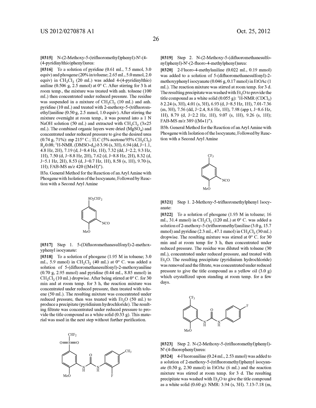 INHIBITION OF P38 KINASE USING SYMMETRICAL AND UNSYMMETRICAL DIPHENYL     UREAS - diagram, schematic, and image 27