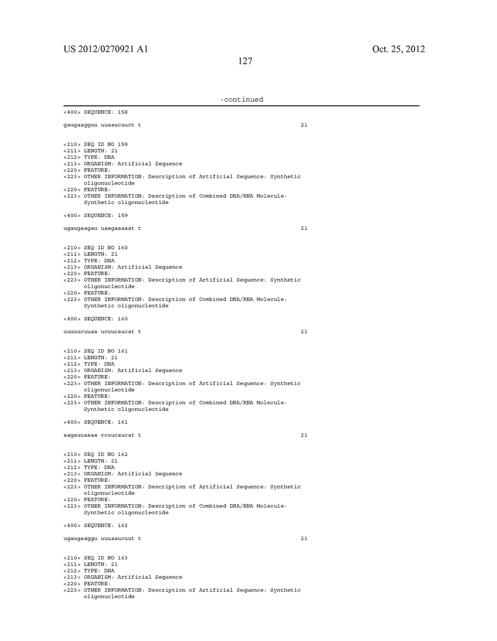 Lipid Formulated Compositions and Methods for Inhibiting Expression of a     Gene from the Ebola Virus - diagram, schematic, and image 152