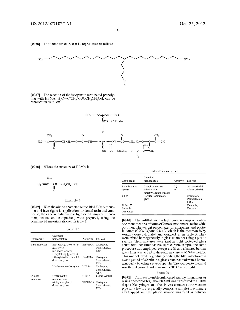 POLYURETHANE OLIGOMERS FOR USE IN RESTORATIVE DENTISTRY - diagram, schematic, and image 13