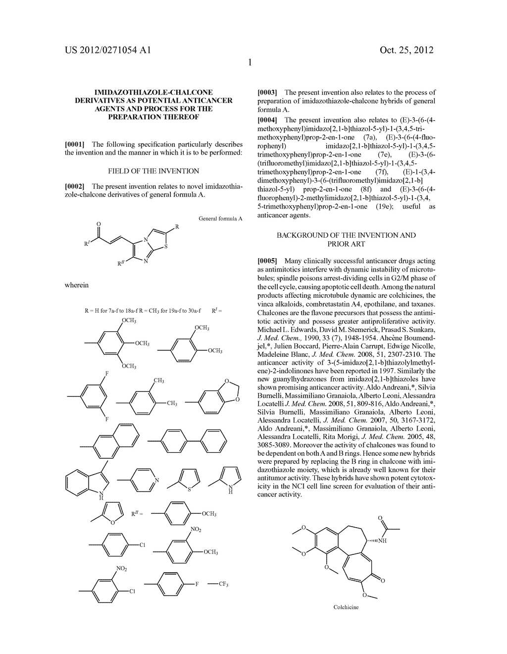 IMIDAZOTHIAZOLE-CHALCONE DERIVATIVES AS POTENTIAL ANTICANCER AGENTS AND     PROCESS FOR THE PREPARATION THEREOF - diagram, schematic, and image 04