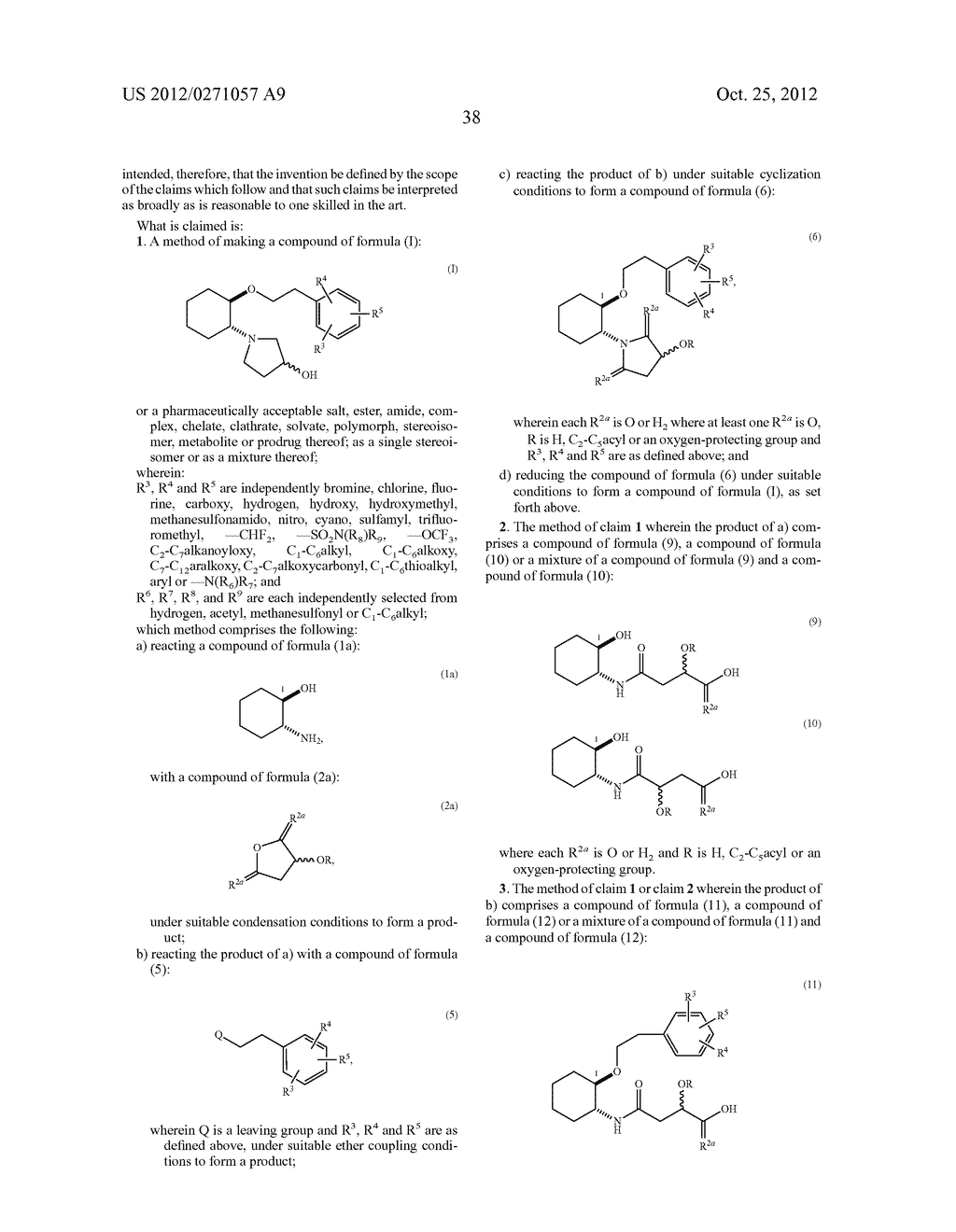 SYNTHETIC PROCESSES FOR THE PREPARATION OF AMINOCYCLOHEXYL ETHER COMPOUNDS - diagram, schematic, and image 39