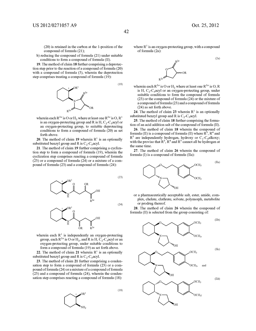 SYNTHETIC PROCESSES FOR THE PREPARATION OF AMINOCYCLOHEXYL ETHER COMPOUNDS - diagram, schematic, and image 43