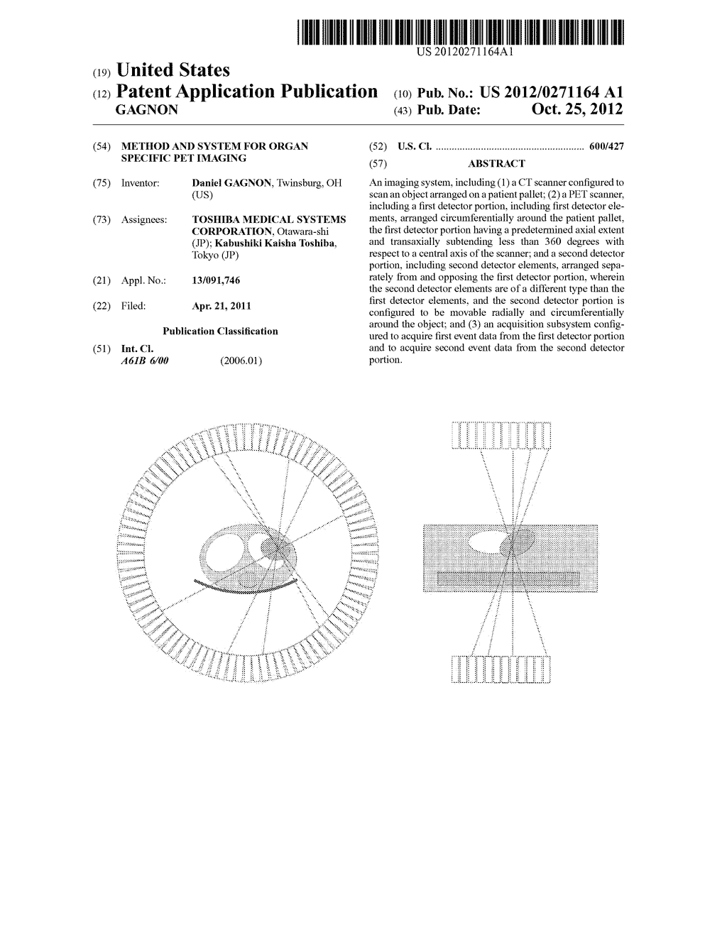 METHOD AND SYSTEM FOR ORGAN SPECIFIC PET IMAGING - diagram, schematic, and image 01