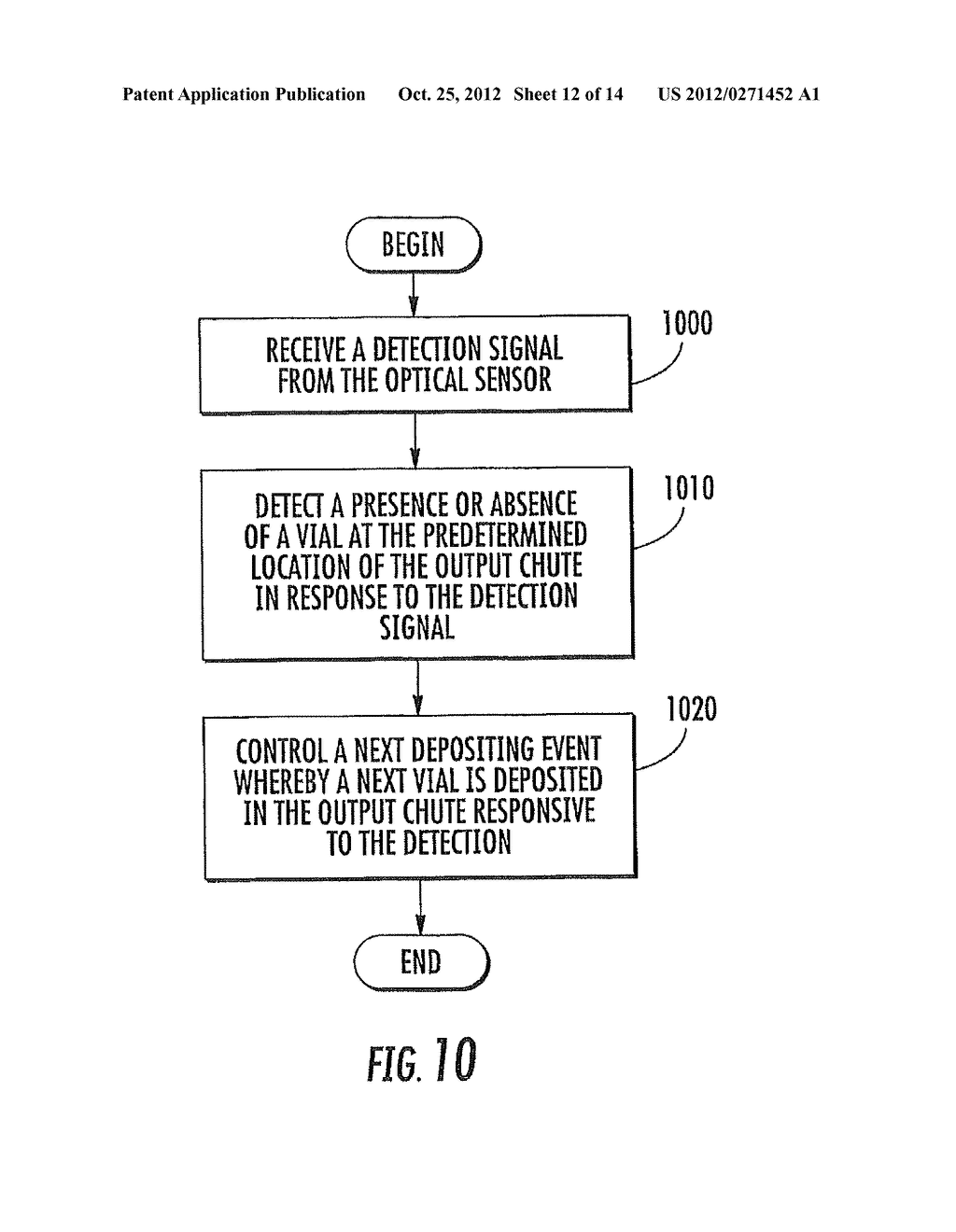 AUTOMATED PILL DISPENSING SYSTEMS CONFIGURED FOR DETECTING BOTTLES IN     OUTPUT CHUTES AND RELATED METHODS OF OPERATION - diagram, schematic, and image 13