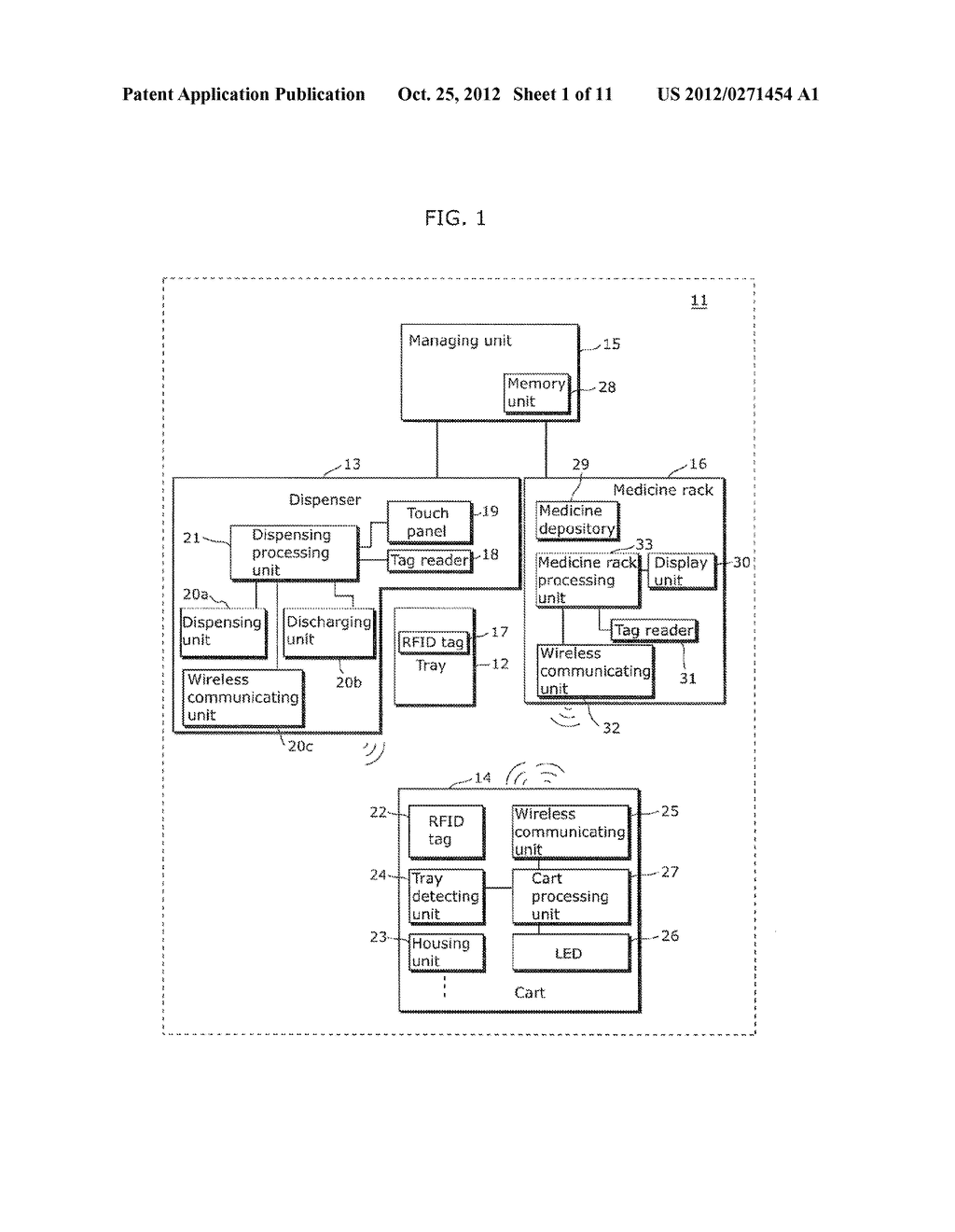 MEDICINE COLLECTING SYSTEM AND CART - diagram, schematic, and image 02