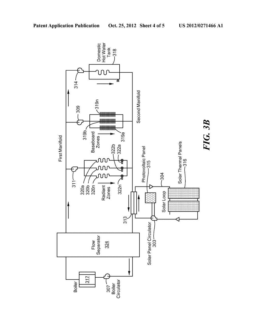SYSTEM AND METHOD FOR CONTROLLING HYDRONIC SYSTEMS HAVING MULTIPLE SOURCES     AND MULTIPLE LOADS - diagram, schematic, and image 05