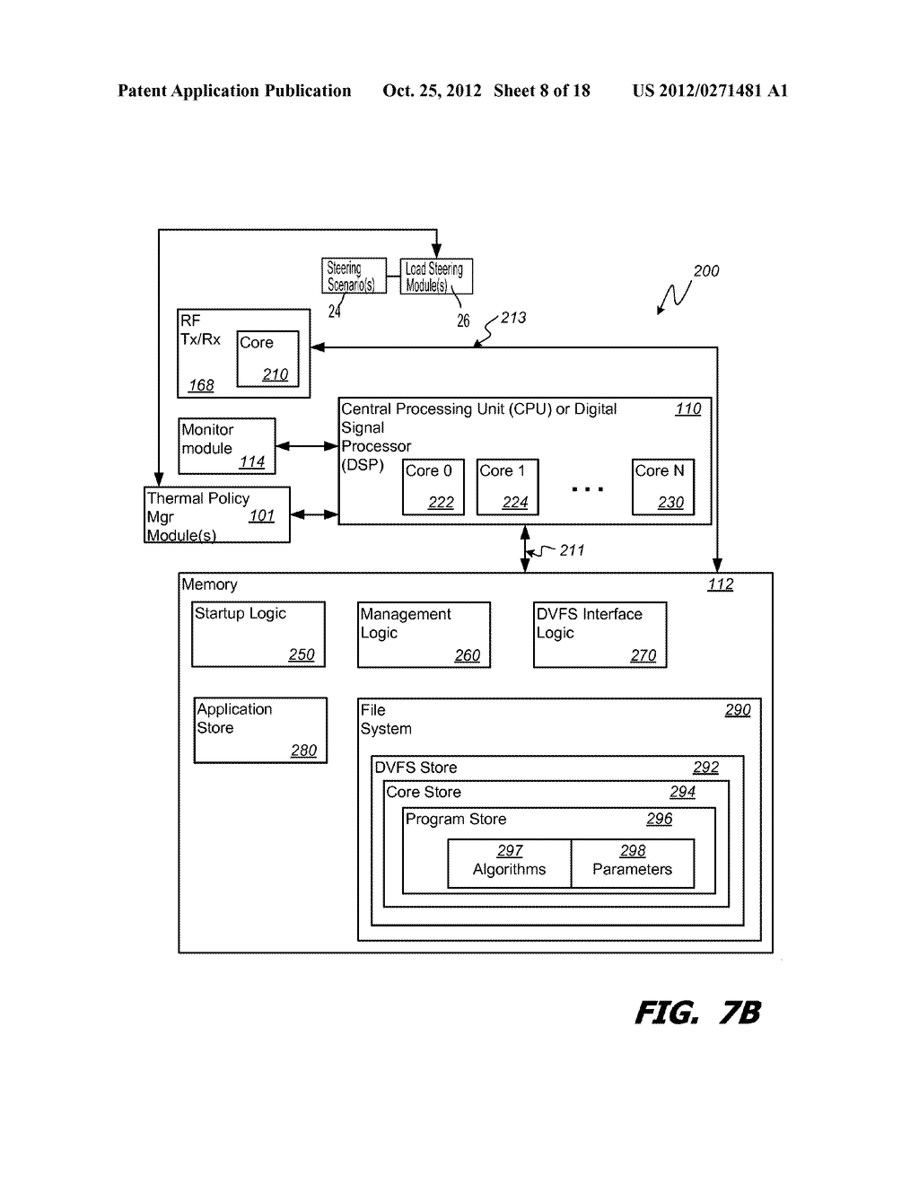 METHOD AND SYSTEM FOR THERMAL LOAD MANAGEMENT IN A PORTABLE COMPUTING     DEVICE - diagram, schematic, and image 09