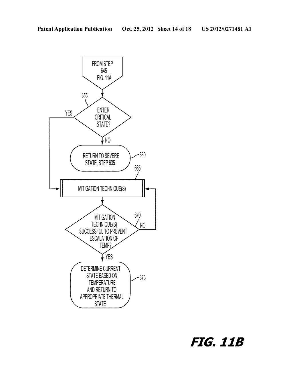 METHOD AND SYSTEM FOR THERMAL LOAD MANAGEMENT IN A PORTABLE COMPUTING     DEVICE - diagram, schematic, and image 15