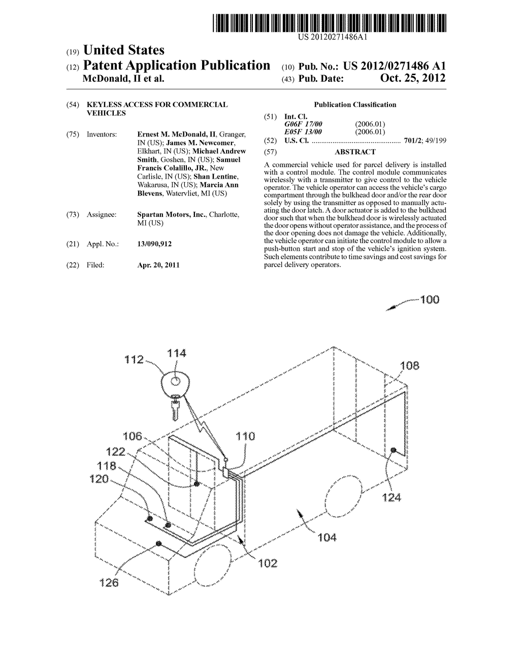 Keyless Access for Commercial Vehicles - diagram, schematic, and image 01