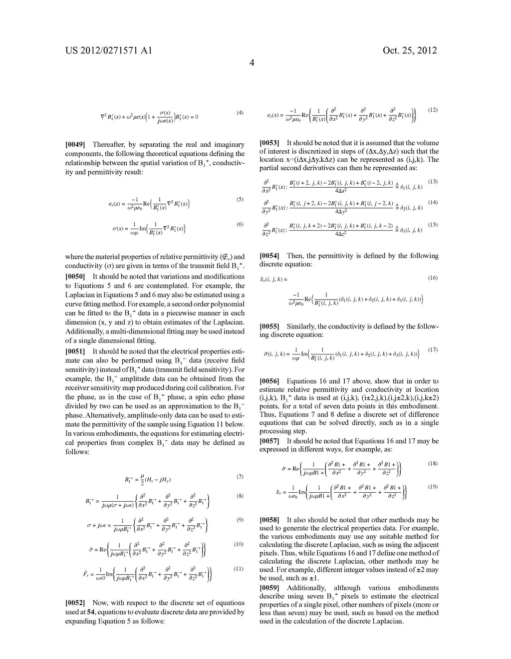 SYSTEM AND METHOD FOR DETERMINING ELECTRICAL PROPERTIES USING MAGNETIC     RESONANCE IMAGING - diagram, schematic, and image 18