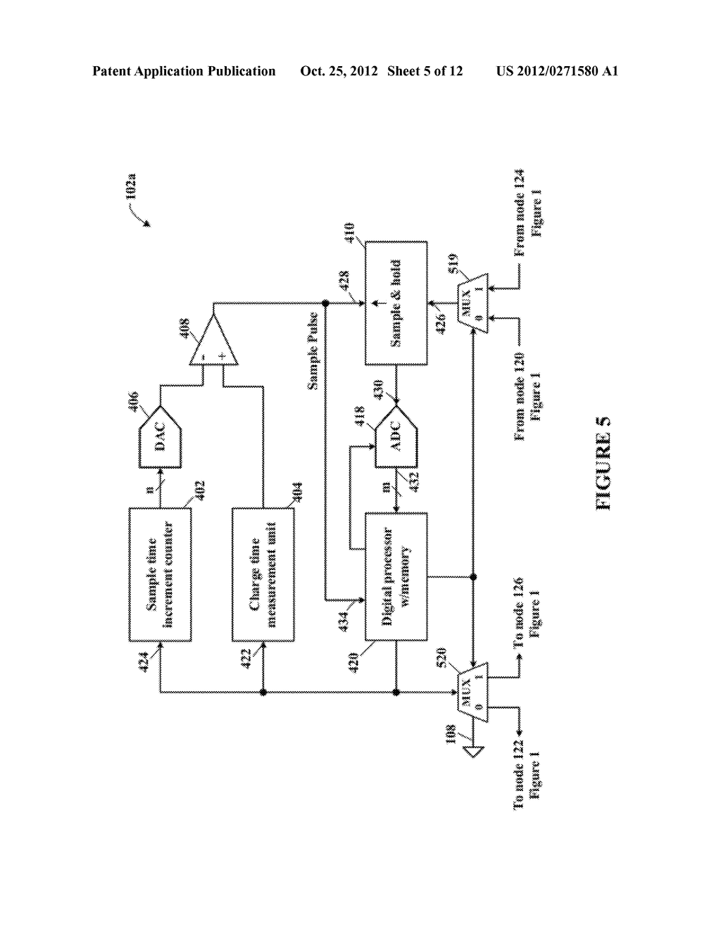 TOUCH SENSE DETERMINED BY CHARACTERIZING IMPEDANCE CHANGES IN A     TRANSMISSION LINE - diagram, schematic, and image 06