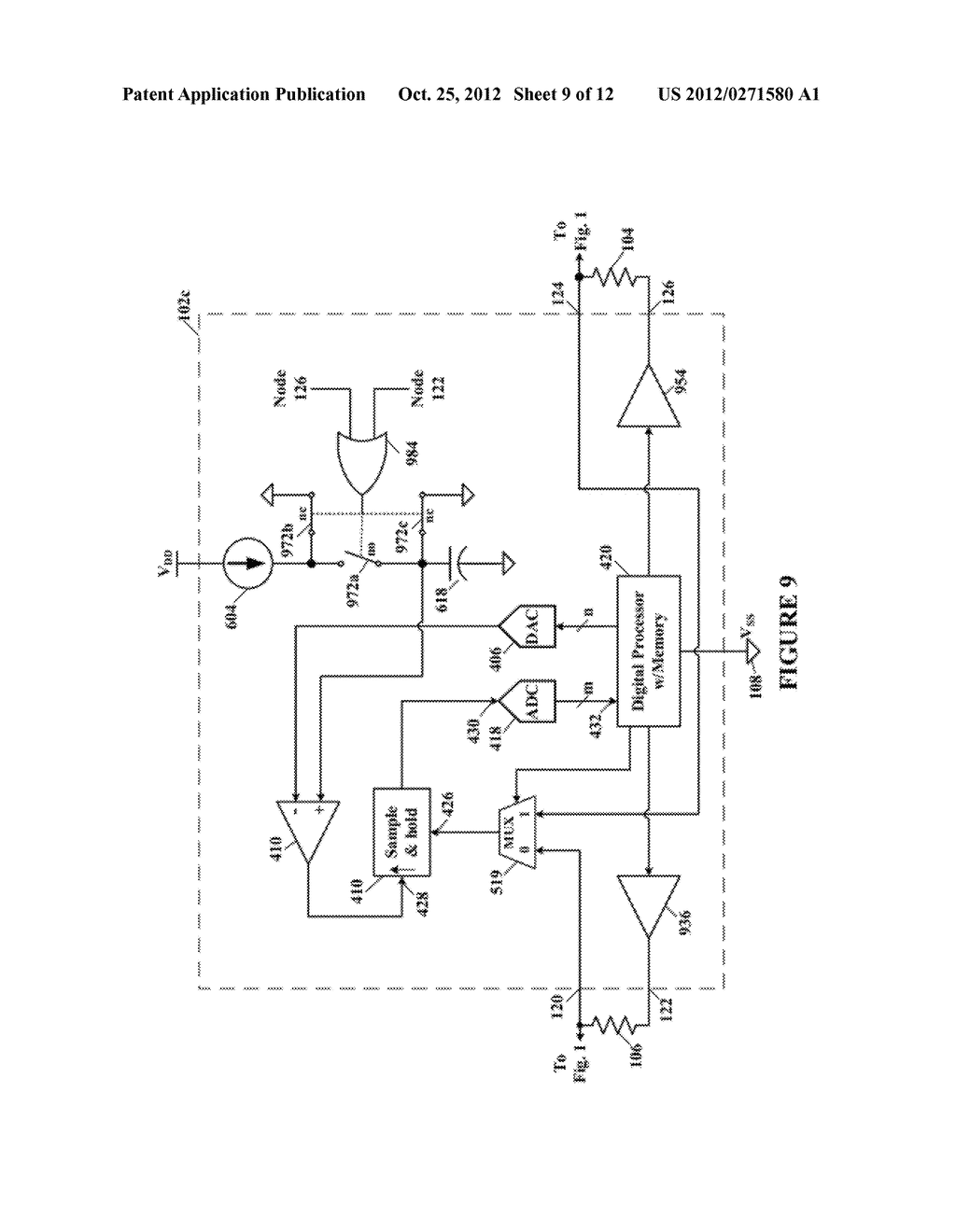 TOUCH SENSE DETERMINED BY CHARACTERIZING IMPEDANCE CHANGES IN A     TRANSMISSION LINE - diagram, schematic, and image 10