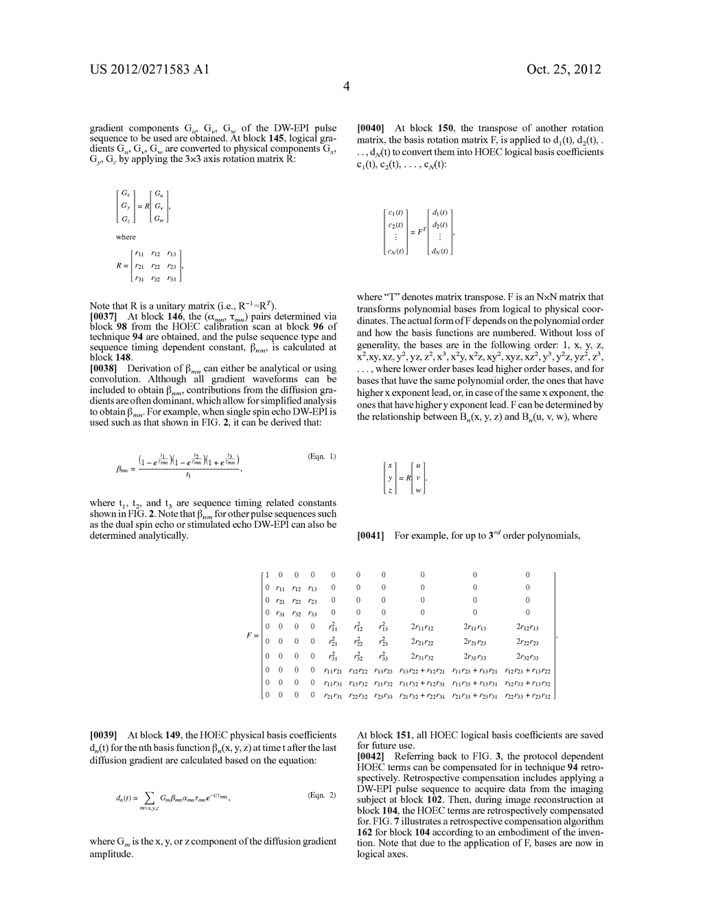 SYSTEM AND METHOD FOR RETROSPECTIVE CORRECTION OF HIGH ORDER     EDDY-CURRENT-INDUCED DISTORTION IN DIFFUSION-WEIGHTED ECHO PLANAR IMAGING - diagram, schematic, and image 10