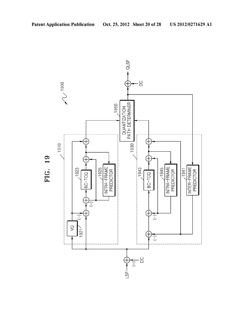 APPARATUS FOR QUANTIZING LINEAR PREDICTIVE CODING COEFFICIENTS, SOUND     ENCODING APPARATUS, APPARATUS FOR DE-QUANTIZING LINEAR PREDICTIVE CODING     COEFFICIENTS, SOUND DECODING APPARATUS, AND ELECTRONIC DEVICE THEREFORE - diagram, schematic, and image 21