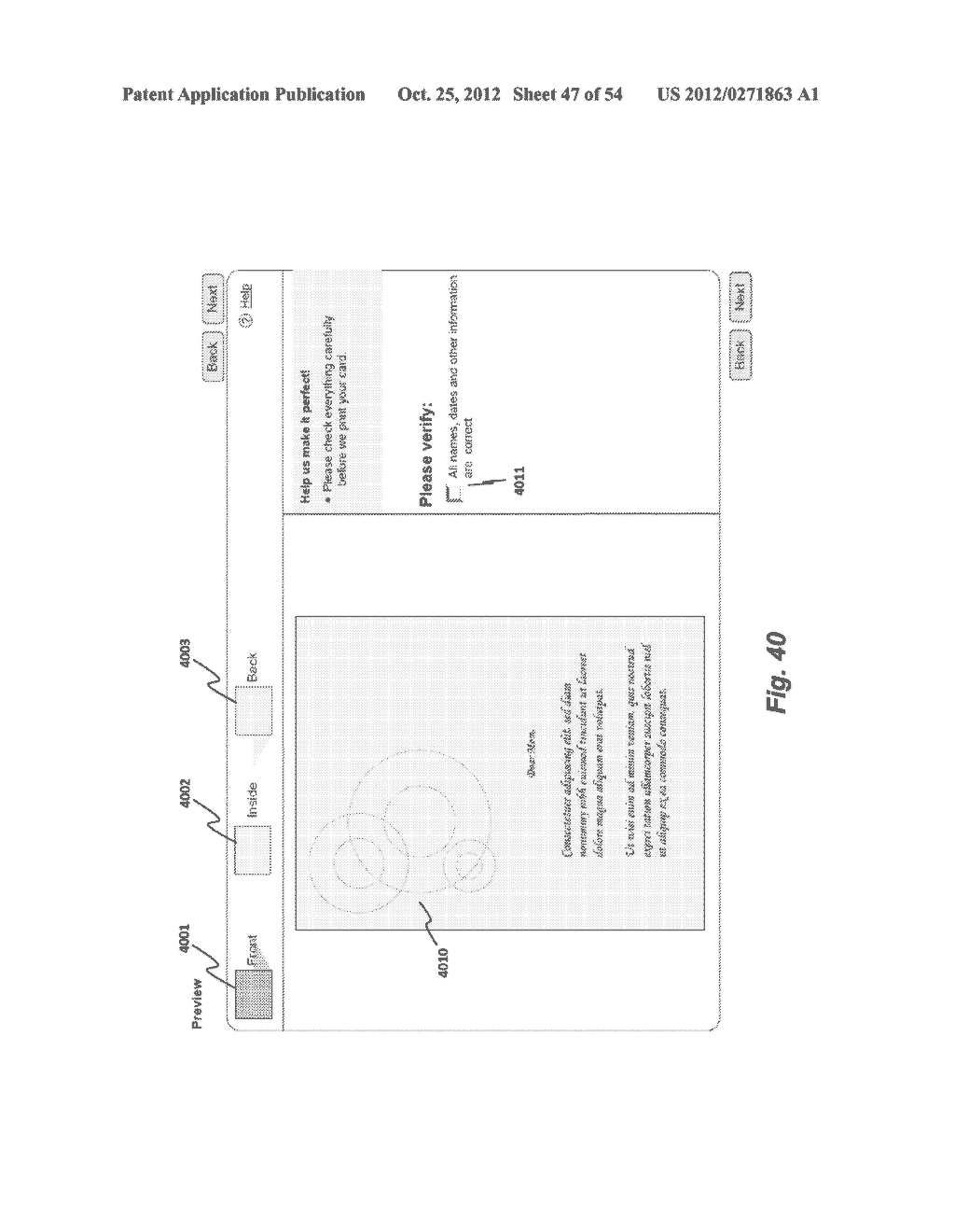 SYSTEM, METHOD AND GRAPHICAL USER INTERFACE FOR MANAGING CONTACTS AND     CALENDARS WITHIN AN ONLINE CARD SYSTEM - diagram, schematic, and image 48