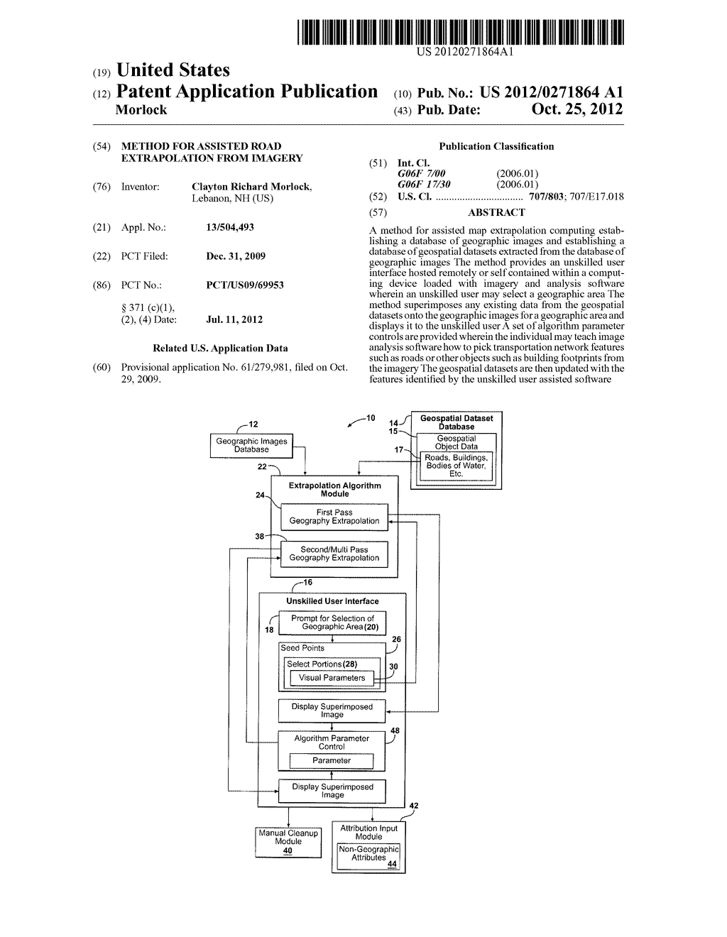 METHOD FOR ASSISTED ROAD EXTRAPOLATION FROM IMAGERY - diagram, schematic, and image 01