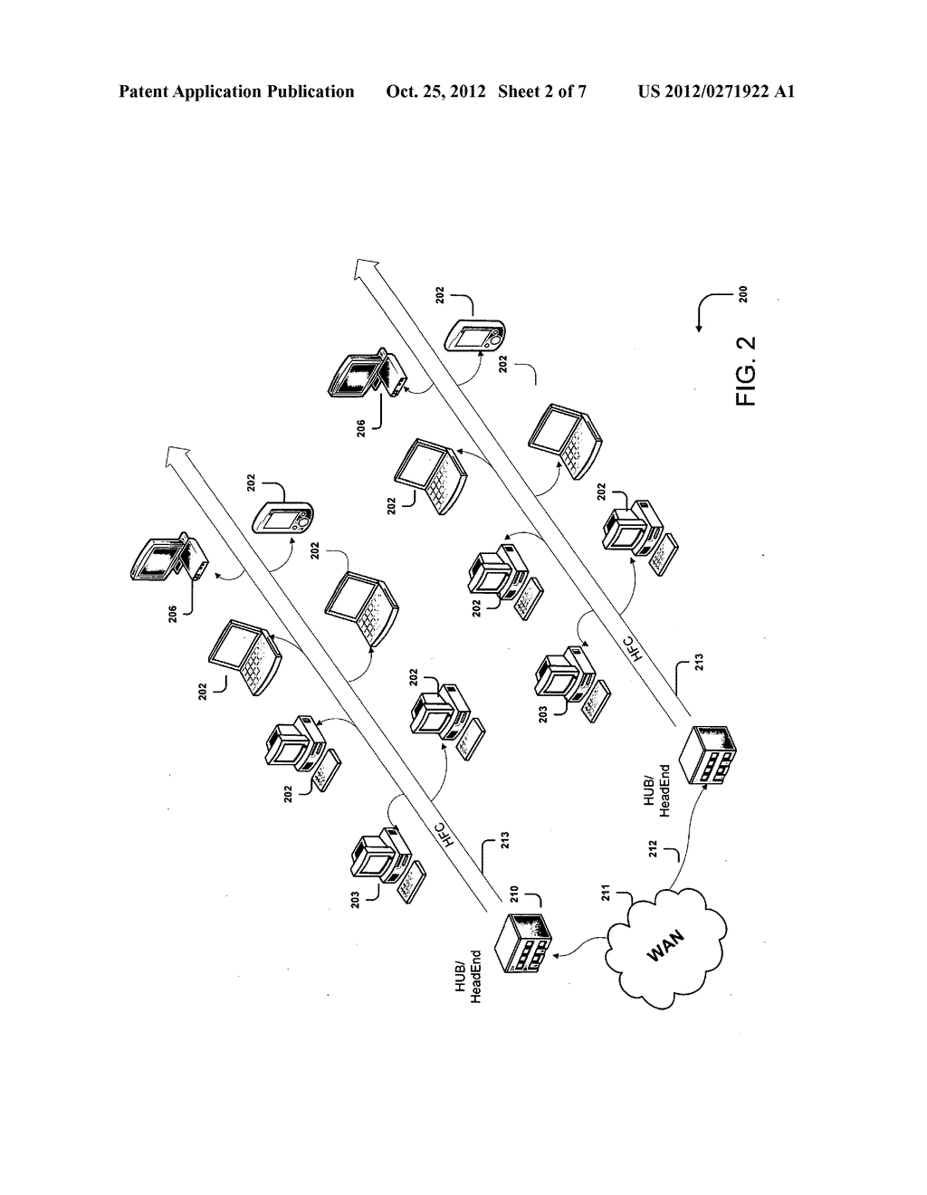 Methods and System for Efficient Data Transfer Over Hybrid Fiber Coax     Infrastructure - diagram, schematic, and image 03