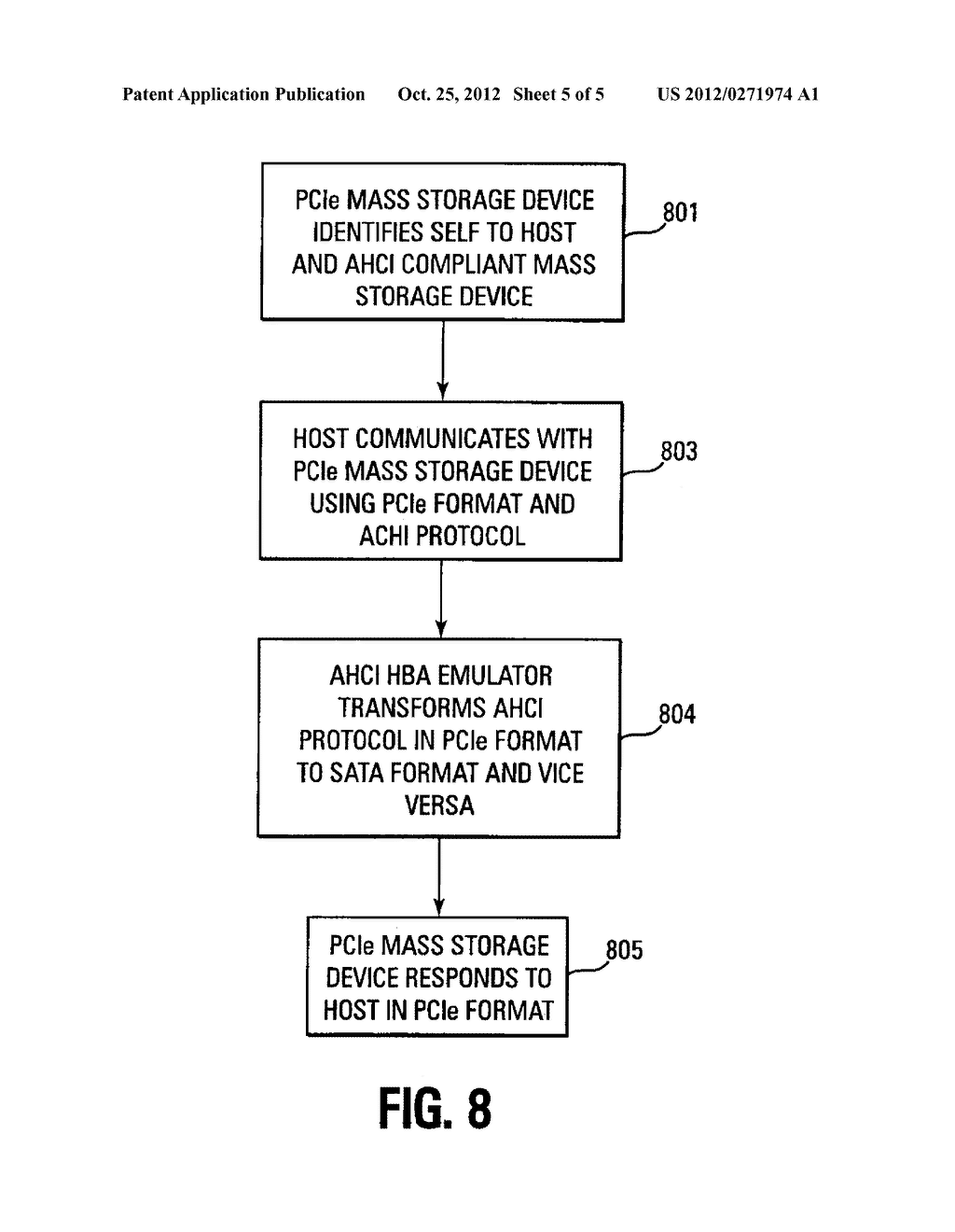 SATA MASS STORAGE DEVICE EMULATION ON A PCIe INTERFACE - diagram, schematic, and image 06