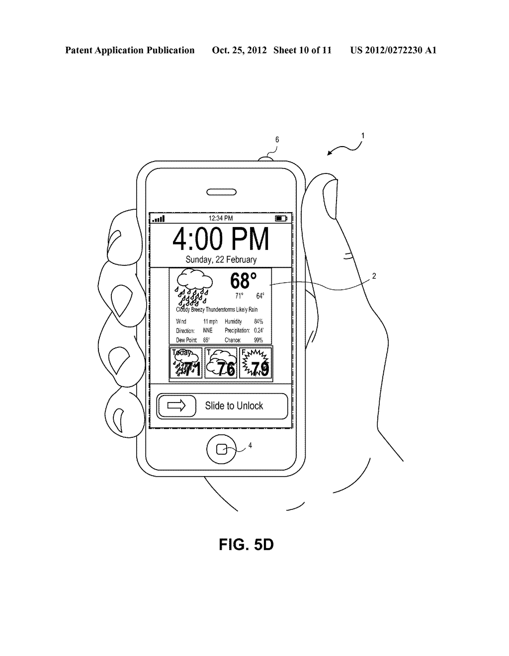 POWER SAVING APPLICATION UPDATE IN A PORTABLE ELECTRONIC DEVICE - diagram, schematic, and image 11