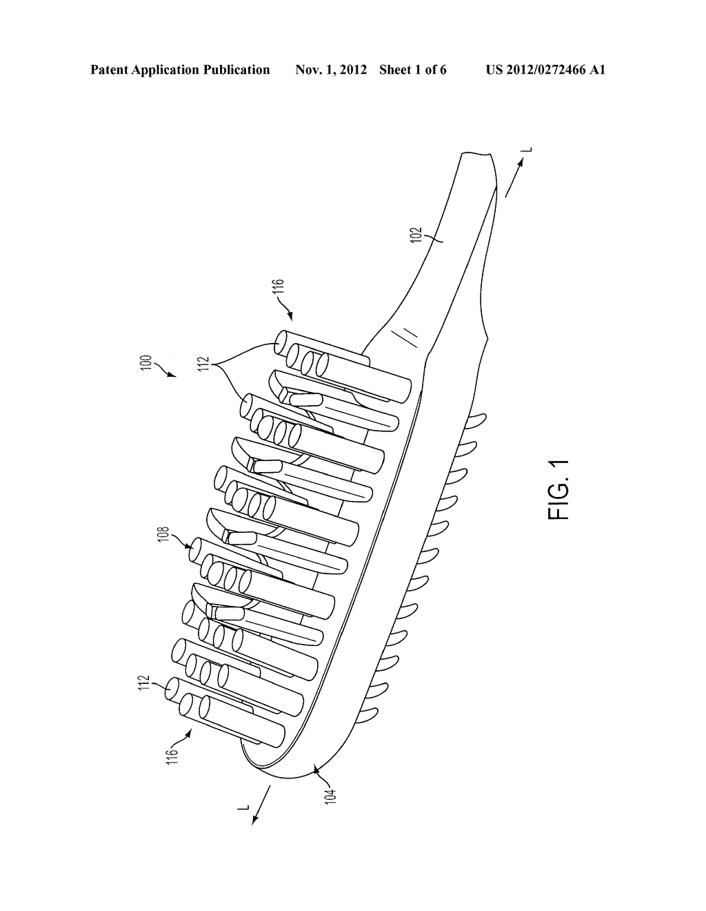 ORAL CARE IMPLEMENT HAVING TISSUE CLEANING ELEMENTS WITH DIRECTIONAL     CLEANING - diagram, schematic, and image 02