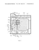 HEAT REFLUX DRYING MACHINE UTILIZING INLET/OUTLET AIR TEMPERATURE     DIFFERENCE TO CONDENSE WATER diagram and image