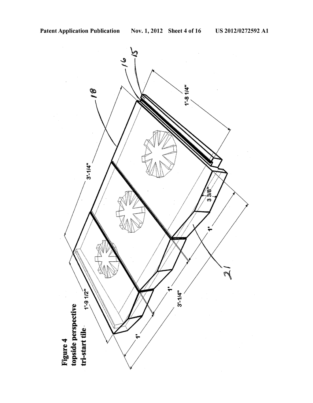 LIGHT WEIGHT MOLDED ROOF TILE WITH INTEGRATED SOLAR CAPABILITIES - diagram, schematic, and image 05