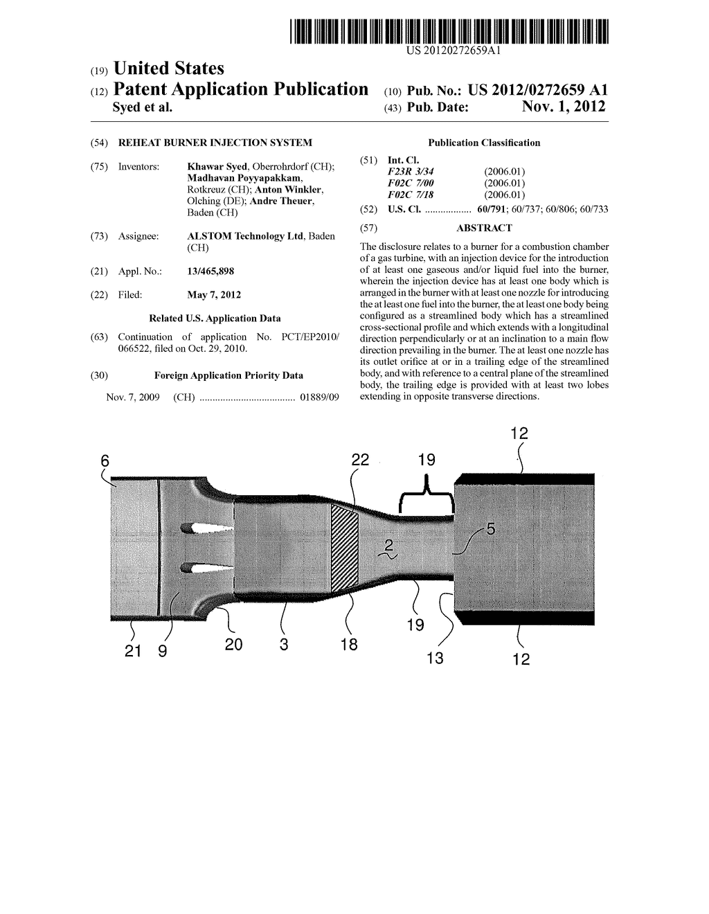 REHEAT BURNER INJECTION SYSTEM - diagram, schematic, and image 01