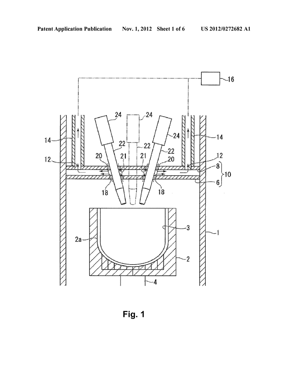 APPARATUS FOR MANUFACTURING VITREOUS SILICA CRUCIBLE - diagram, schematic, and image 02