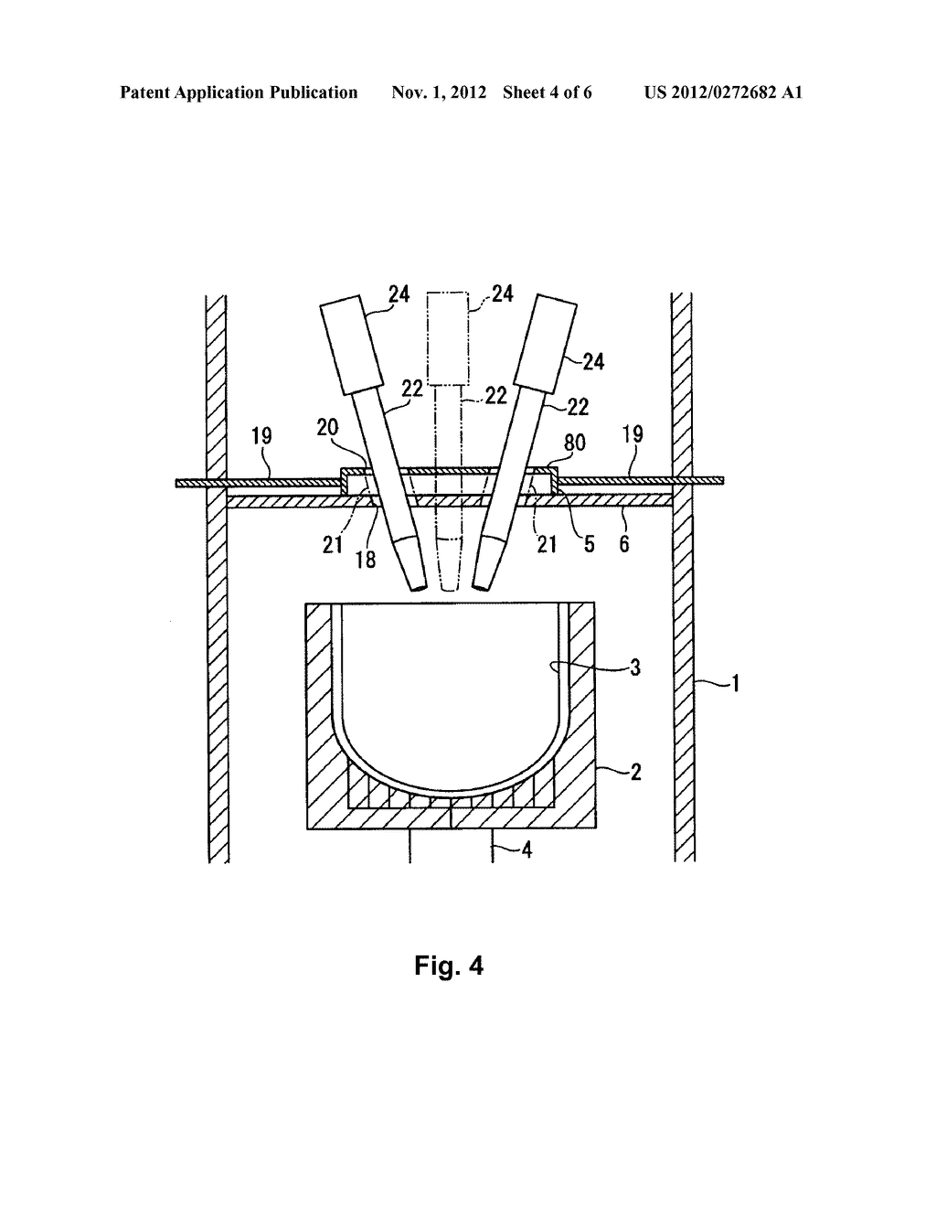 APPARATUS FOR MANUFACTURING VITREOUS SILICA CRUCIBLE - diagram, schematic, and image 05