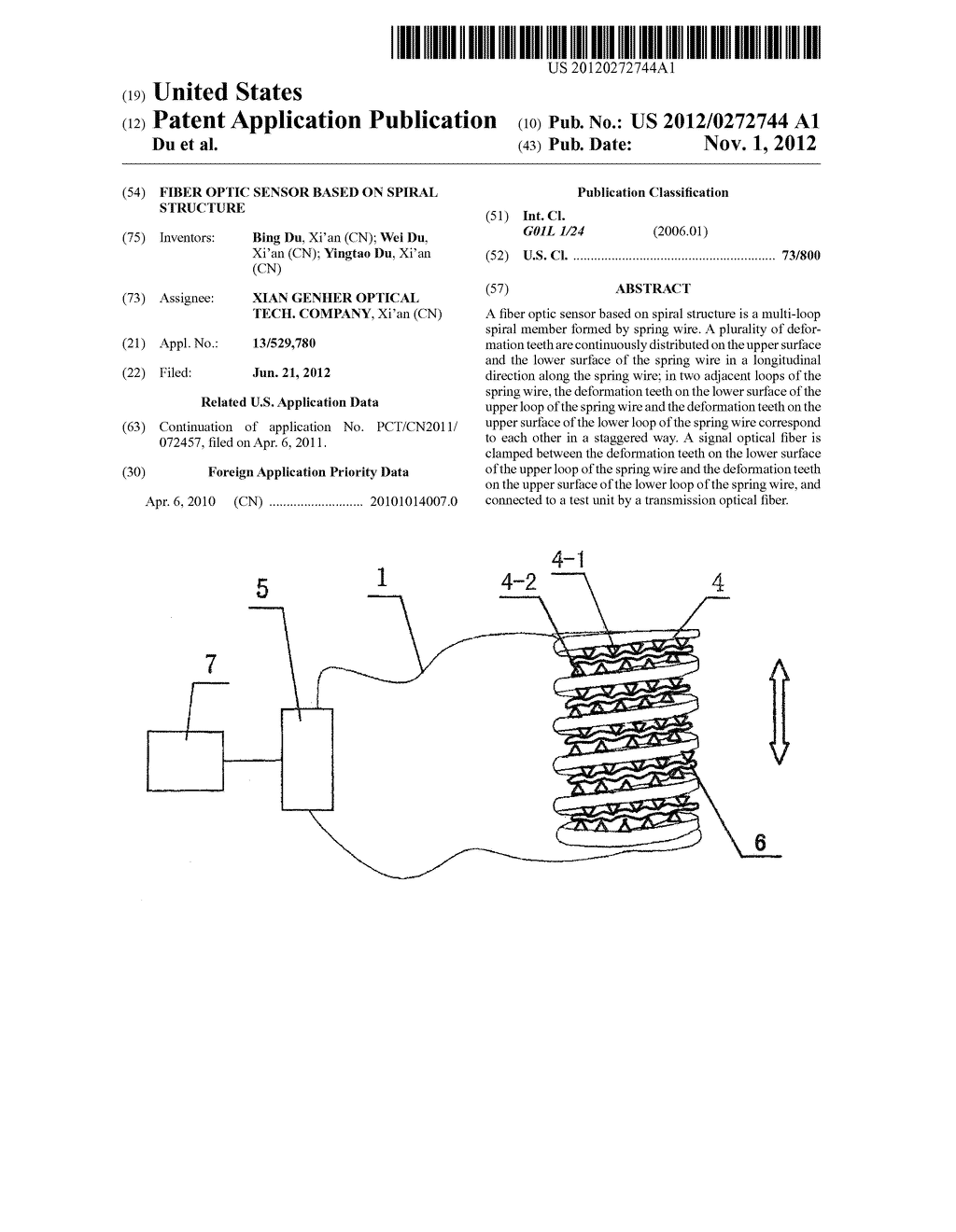 FIBER OPTIC SENSOR BASED ON SPIRAL STRUCTURE - diagram, schematic, and image 01