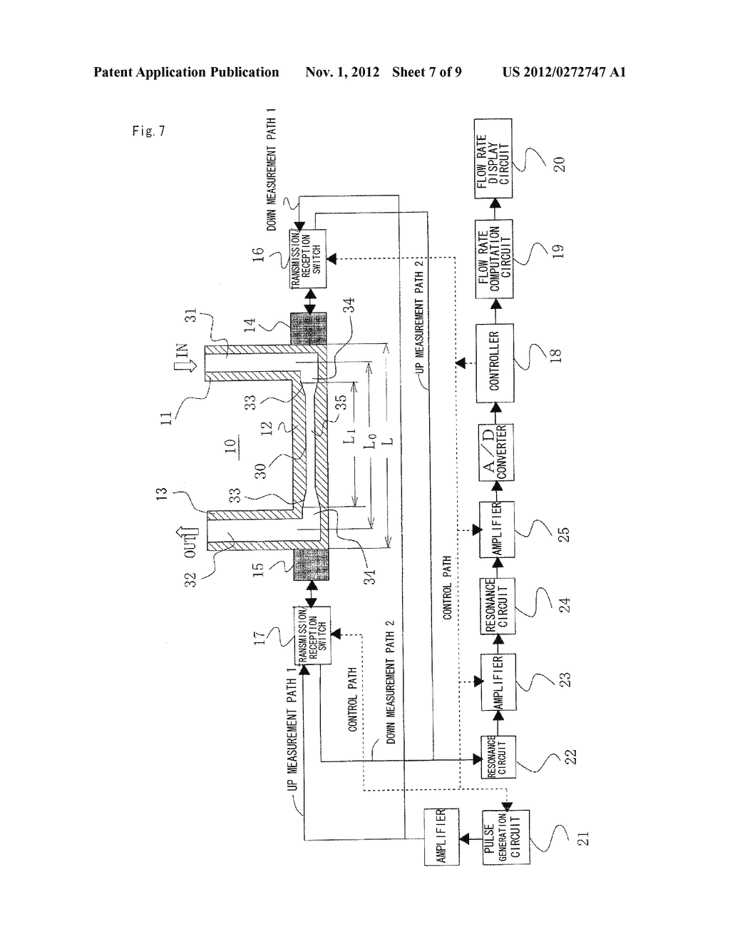 FLOW RATE MEASURING DEVICE - diagram, schematic, and image 08