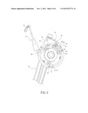 Speed adjusting device of a speed changer diagram and image