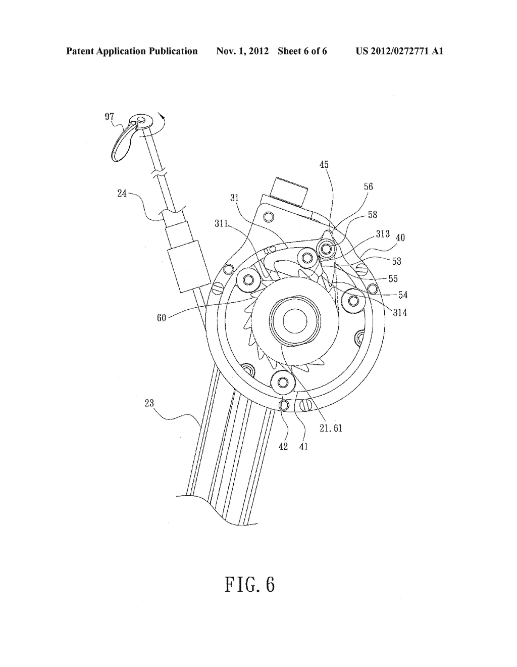 Speed adjusting device of a speed changer - diagram, schematic, and image 07