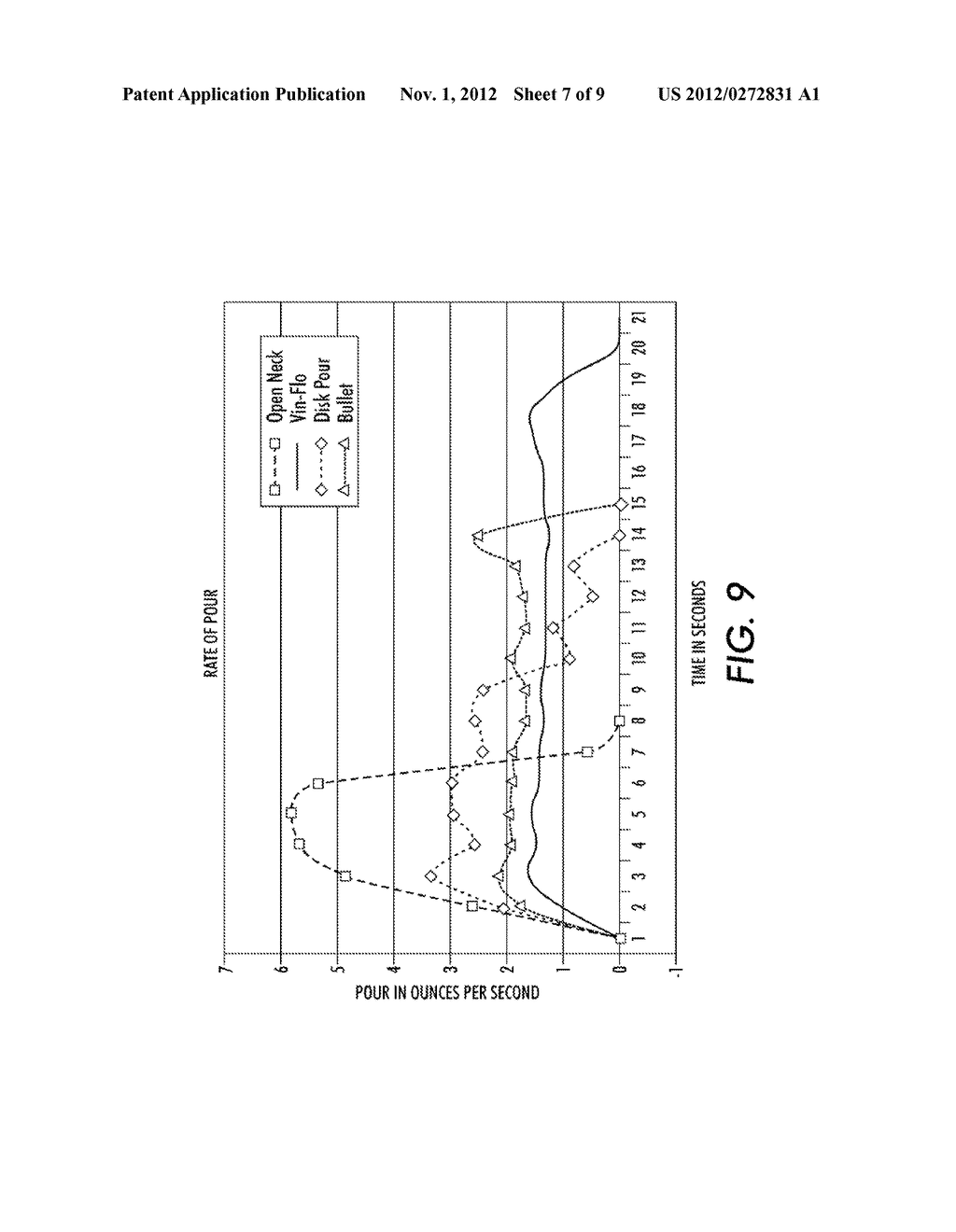 WINE  POURING  REGULATOR  AND  AERATOR THEREIN - diagram, schematic, and image 08