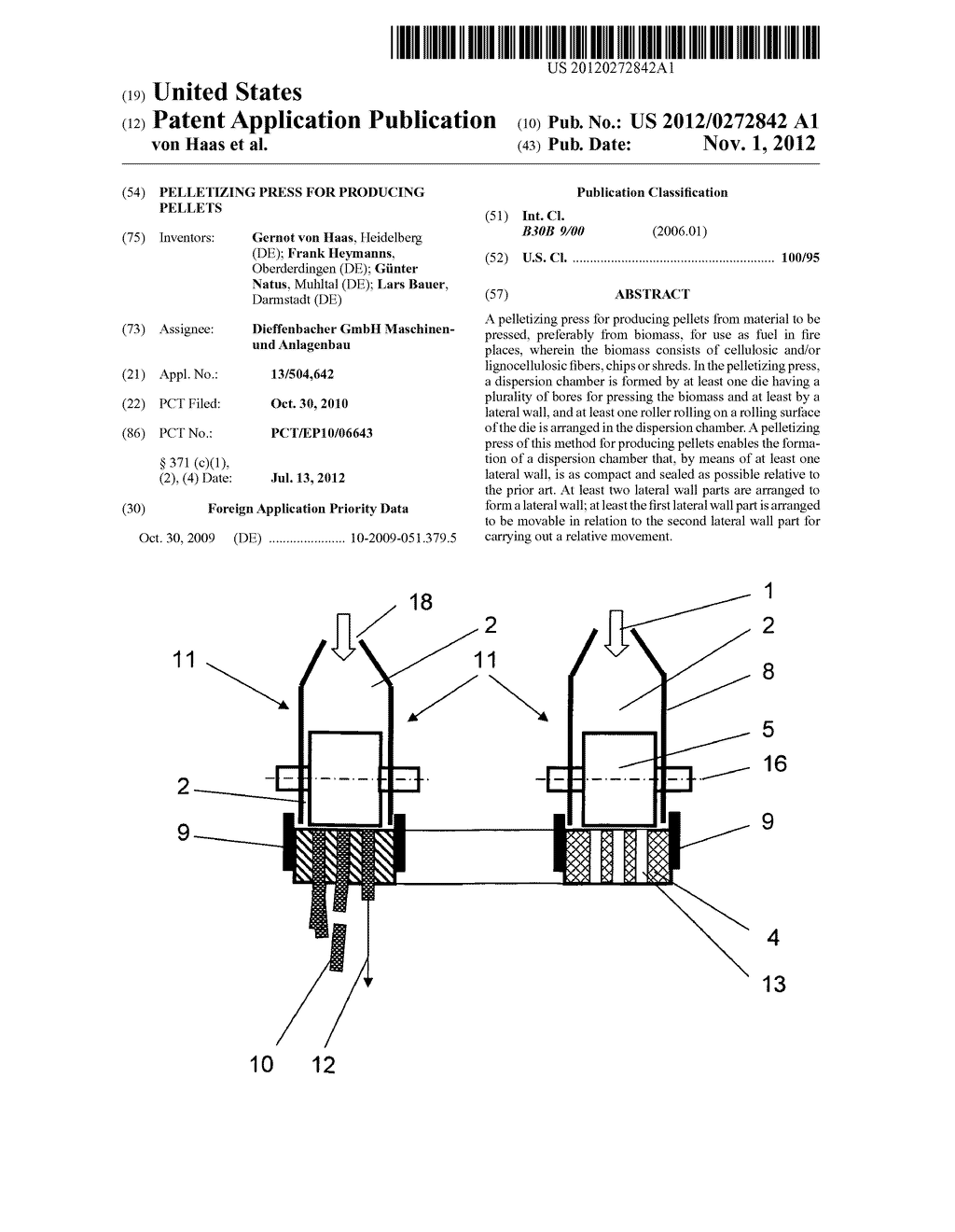 PELLETIZING PRESS FOR PRODUCING PELLETS - diagram, schematic, and image 01