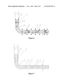 SEGMENTED CURRENT CONTROLLING METHOD OF CURRENT CONTROLLING FILTER PIPE     COLUMN FOR OIL-GAS WELL AND STRUCTURE OF OIL-GAS WELL diagram and image