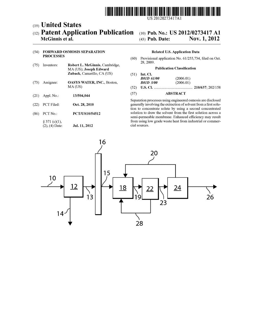 FORWARD OSMOSIS SEPARATION PROCESSES - diagram, schematic, and image 01