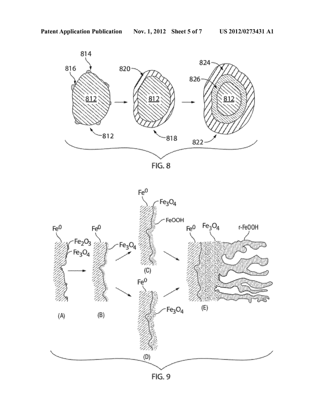 ZERO VALENT IRON/IRON OXIDE MINERAL/FERROUS IRON COMPOSITE FOR TREATMENT     OF A CONTAMINATE FLUID - diagram, schematic, and image 06